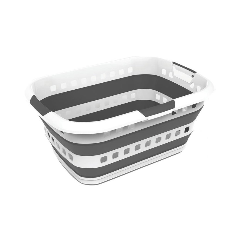 Paquet de 12 paniers à linge avec poignées pliables 45L Ezystorage Encore 45L