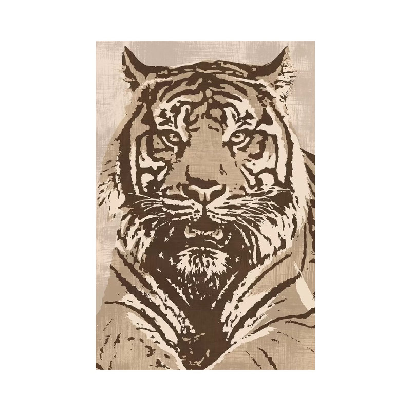 Tiger 1 Piece Wrapped Canvas Painting, 20.32 cm H x 30.48 cm W x 1.91 cm D