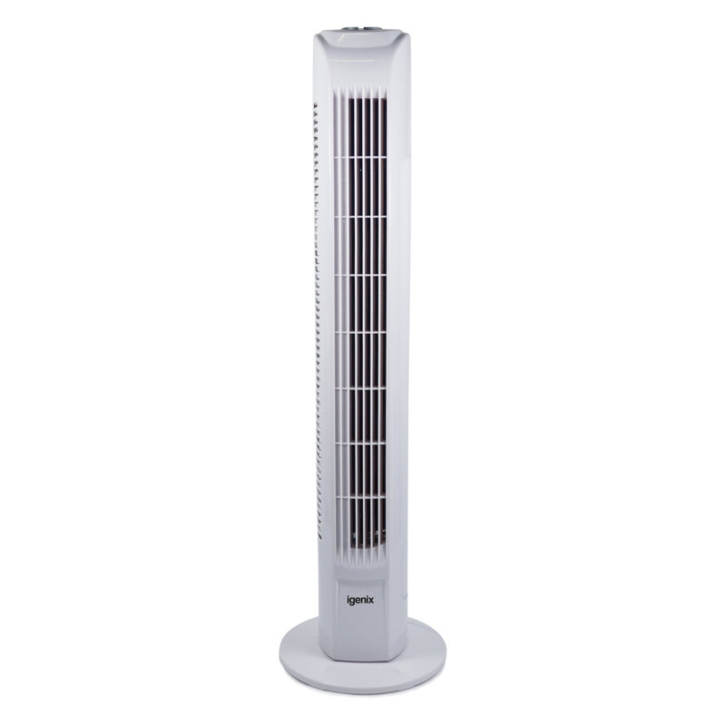 Igenix 29 Inch Tower Fan with Remote Control Black, White