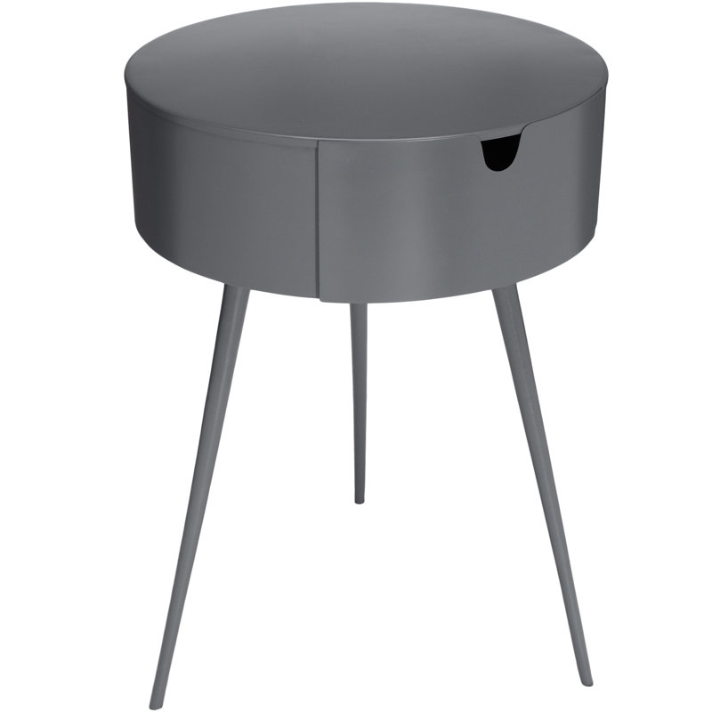 Bali 1 Drawer Nightstand, Gray