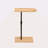 Couch Tray Table Bamboo Height Adjustable Side Table For Sofa C-Shaped Oval End Tables With Slots For Bed & Chairs In Living Room & Bedroom