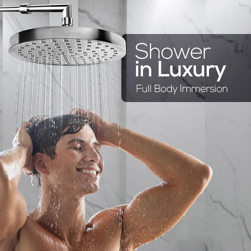 Shower Head, Premium Quality Luxury Design, Easy Clean Adjustable Replacement for Your Bathroom Shower Heads
