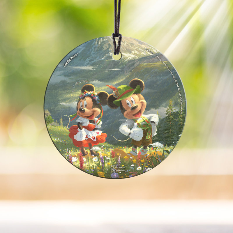Décoration suspendue en forme de verre Disney Mickey and Minnie Mouse