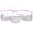 Vidaxl Garden Sofa Set  Frame, Cushions Poly Rattan Large