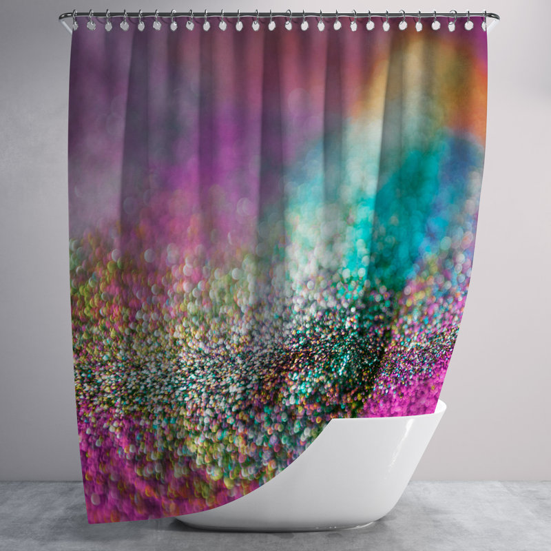 Abstract Shower Curtain, 72" H x 70" W