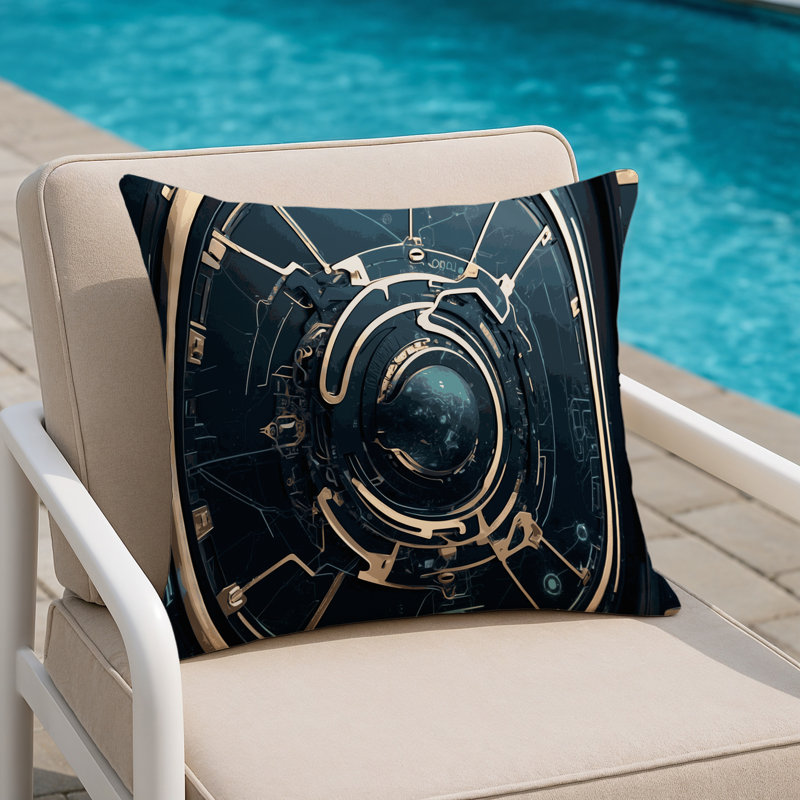 Galactic Nexus Indoor And Outdoor Throw Pillow, Square 16"