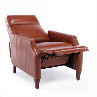 Fauteuils inclinables, fauteuils inclinables Mid-Century avec dossier inclinable | Caramel | Similicuir