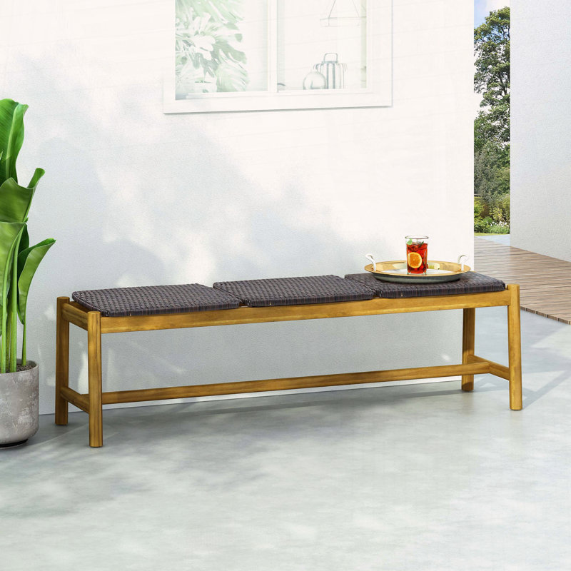 Cambria 3 Seater Bench, Black