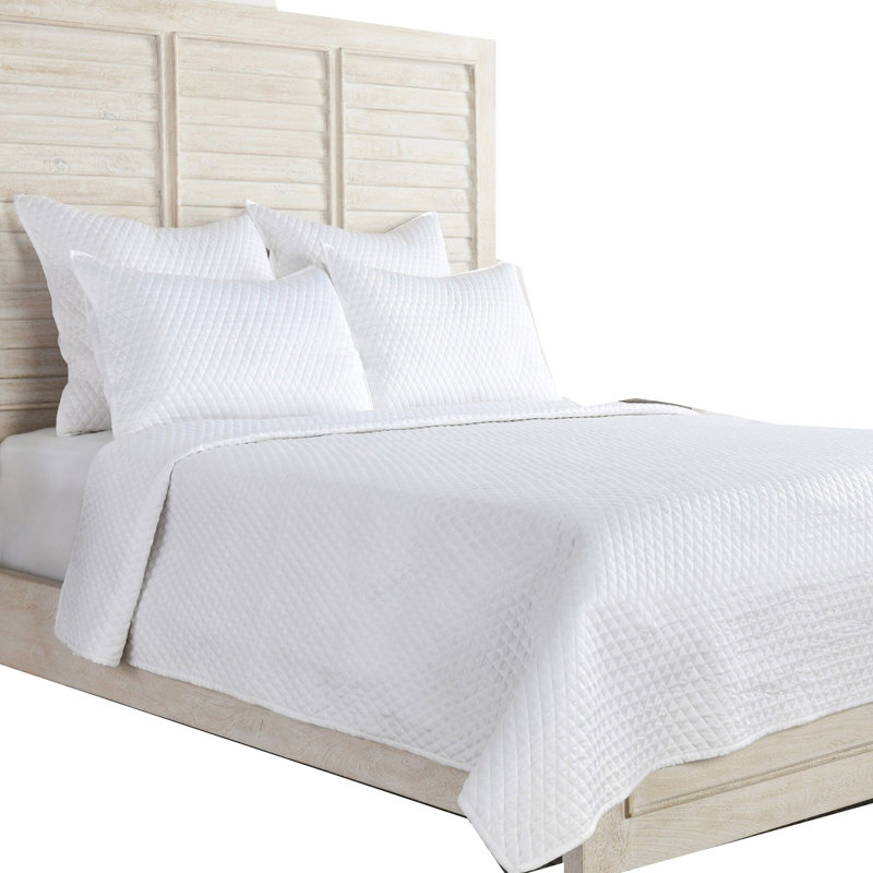 Winthrop Quilt, King Quilt, White