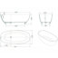 Baignoire de trempage autoportante de 65 po x 29 po L 65 po-77462642