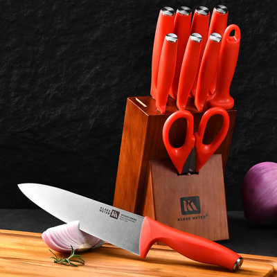 Klaus Meyer Acciaio 11 Piece Carbon Steel Knife Block Set