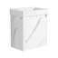 Meuble-lavabo de salle de bain avec lavabo en céramique, 2 portes à fermeture douce, meuble-lavabo autoportant, contreplaqué-112367371