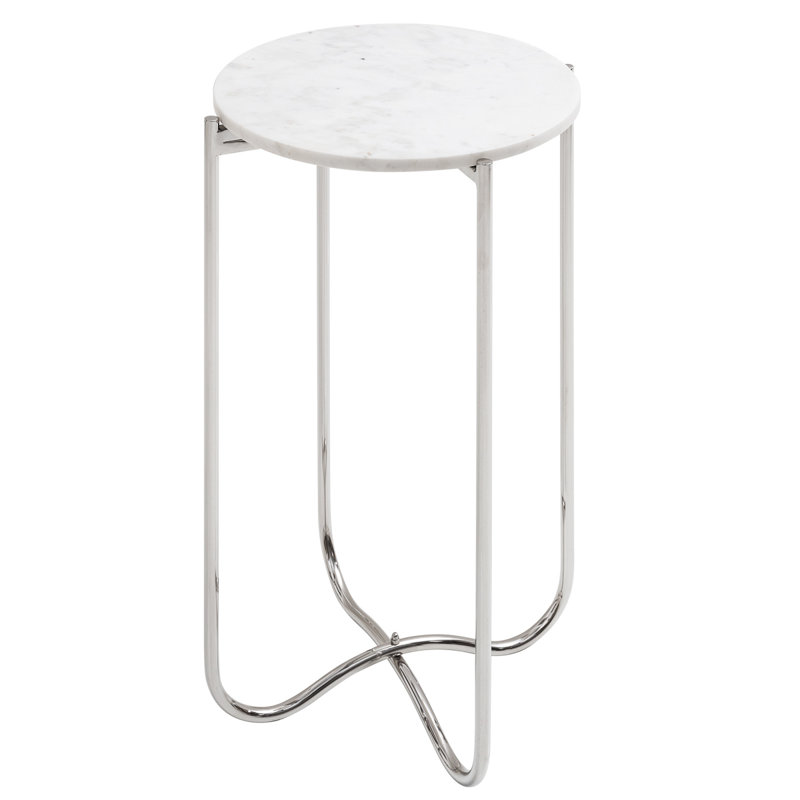 Dumas End Table, Grey Marble, Grey