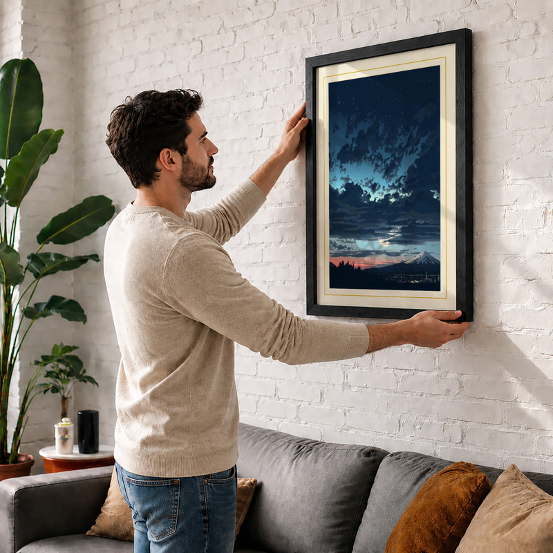 Twilight Sky Minimalist - Print, Unframed, A4 - 29.7 x 21.0 cm