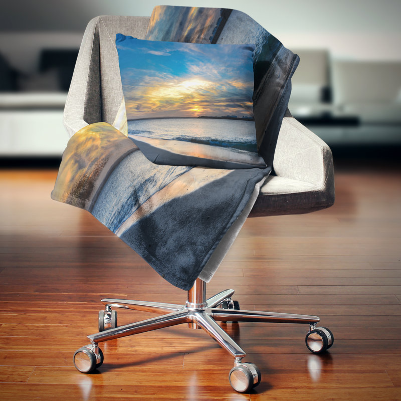 Coussin lombaire à bord de mer brillante sydney, Square 16" x 16"
