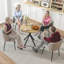 Dining Table with Steel Base