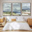 «Coastal Blues Watercolor II», 3 pièces-97757531-97757538