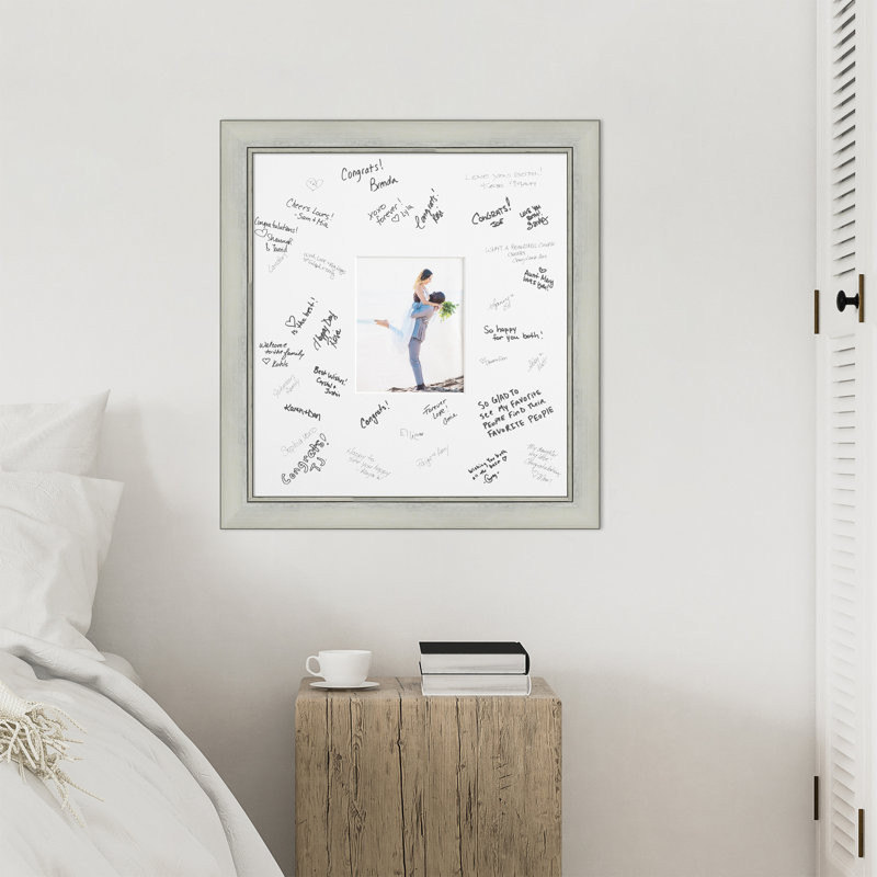 Cadre Flair Signature Mat, alternative au livre d'or de mariage, livre autographe pour tableau de signature, célébrations de mariage, soutien, encouragement ou retraite