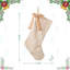 Chaussette de Noël – Imitation en fourrure de martre torsadée avec nœud