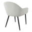 Fauteuil rembourré gris et noir Keldan
