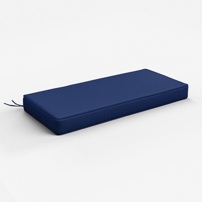 Outdoor 3.5'' Bench Cushion 42 X 18 Indoor And Outdoor Seat Cushions, 42" W x 18" D, Blue