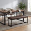 Faux Leather Upholstered Bench