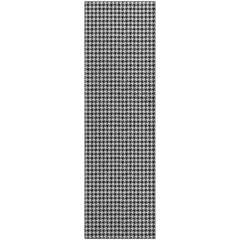 Premium Machine Washable Paullette AMF137 Black Rug, Runner 2'3" x 7'6"