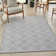 Dijone Geometric Machine Made Power Loom Wool/Polyester Area Rug in Gray