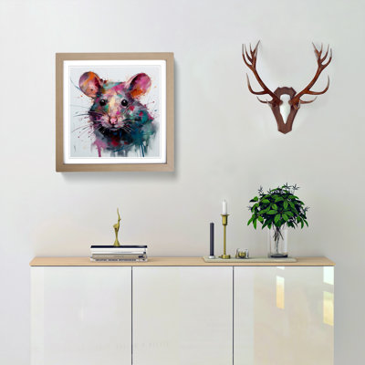 Mouse Gestural Art No.1 - Framed Print