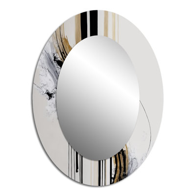 Miroir mural Golden Minimalist Abstract II