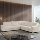 110" Oversized Corduroy Corner Sofa,L-Shaped Setioanl Couch with Storage Spaces,Corduroy Fabric