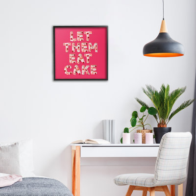 «Let Them Eat Cake», giclée encadrée, design par Lish Creative