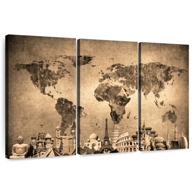 Aliaz Colorful World Map Masterpiece II