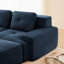 Canapé modulaire moderne en forme de U avec tissu en velours côtelé, assise profonde et repose-pieds mobile-146062442-146062444-146062445