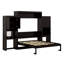 Lit escamotable avec bureau, coiffeuse et armoires Murphy