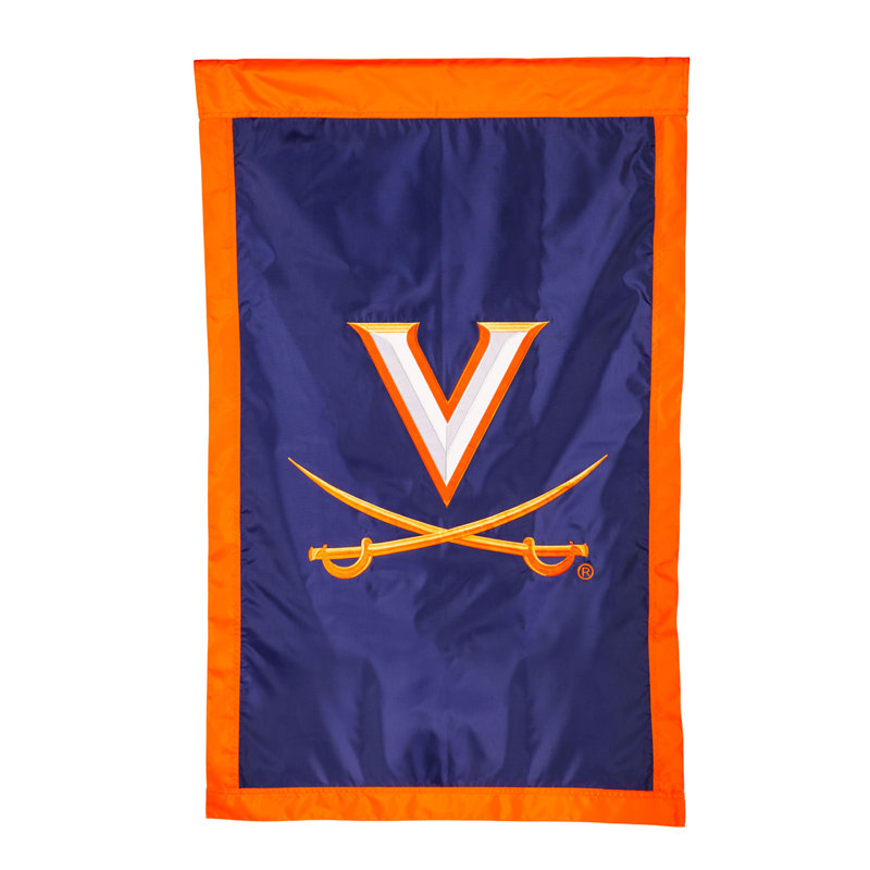 Drapeau de maison en nylon à 2 côtés Applique 44 x 28 po