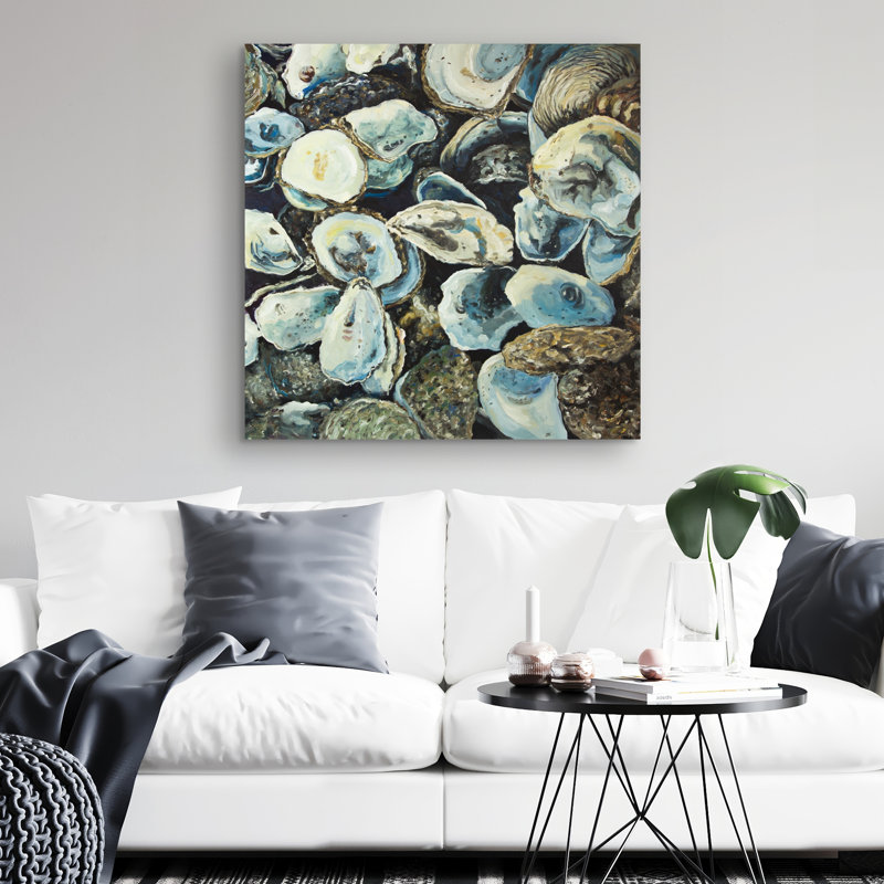 Oyster shells - 32"x32" art on canvas