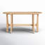 Peach Oval Solid Wood Writing Desk