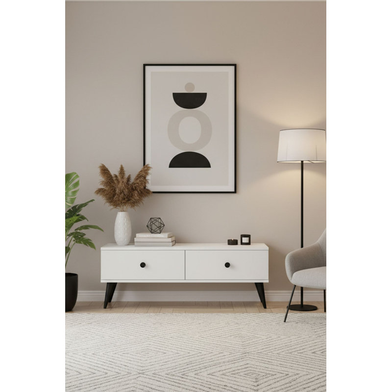Meuble télé, Blanc