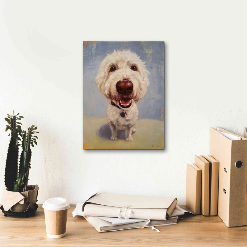 «Molly» par Lucia Heffernan, art mural sur toile, H 16 po x l 12 po x P 0,75 po