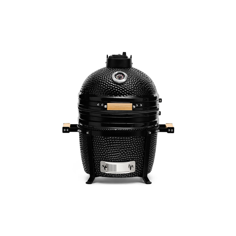 Kamado Bono 18cm W Wood Pellet Grill, Black