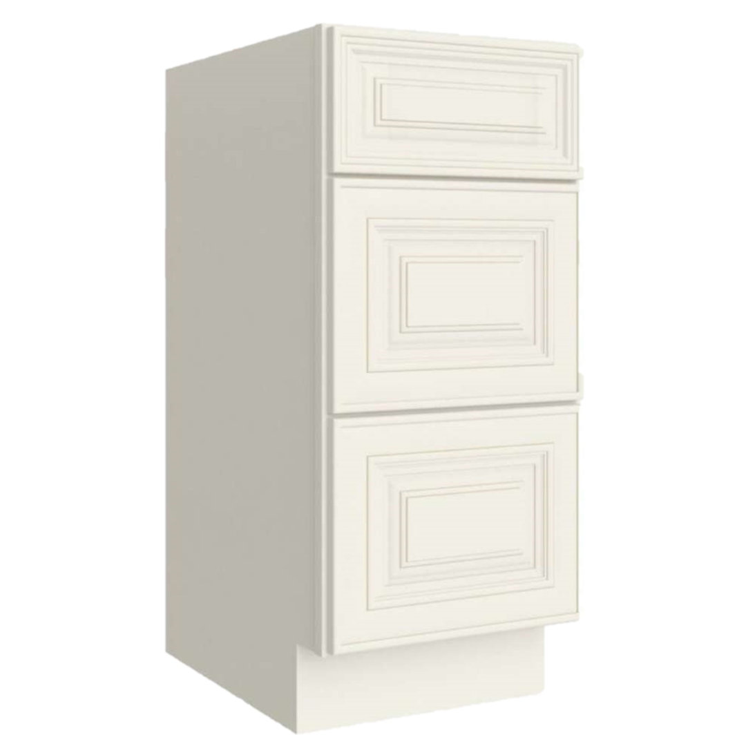 12" W Ready-to-Assemble Free-Standing 3-Drawers Single Bathroom Vanity Base Cabinets.Deals Base 