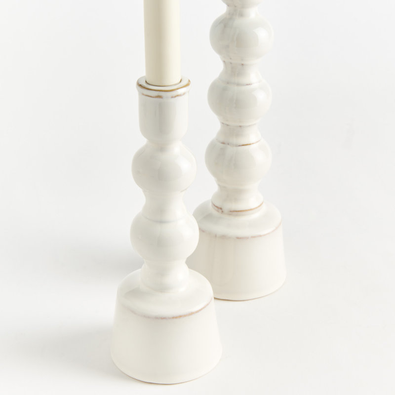 Ensemble de 2 porte-bols CAROLINE, Crème