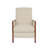 Ryka Pushback Manual Recliner Chair, Channel Stitch Beige, Birch Wood-102361201