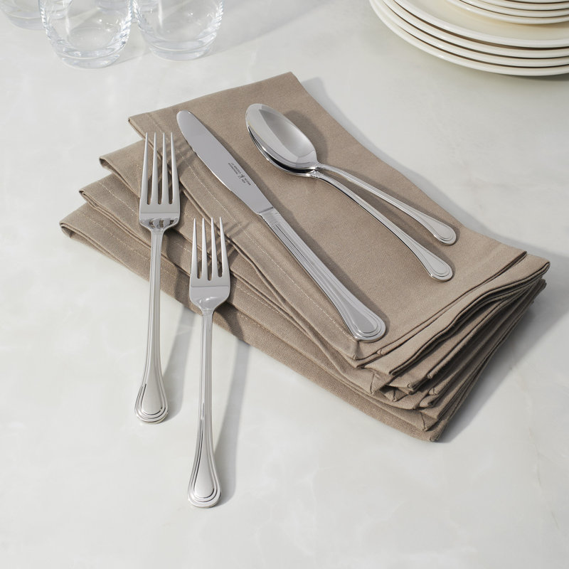 HENCKELS Astley 65-Piece 18/10 Stainless Steel Flatware Set