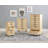 Carrena Solid Wood 6 Drawer Rolling Storage Cart-1163318251