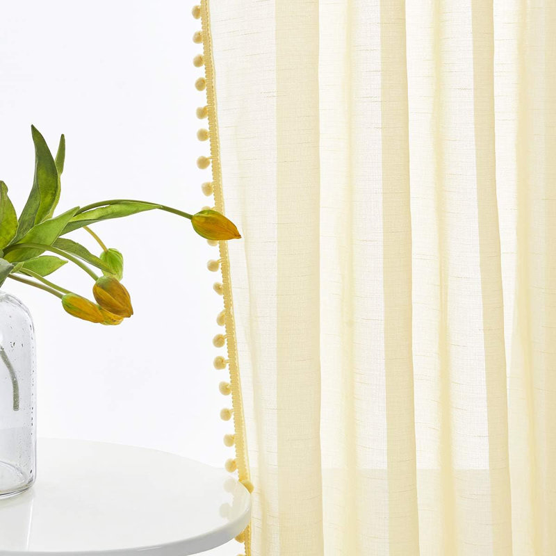 Semi Sheer Curtain Pair