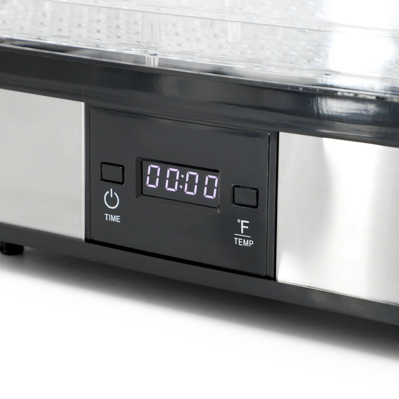 Food Dehydrator Machine With Timer And Temperature Control, 5-tray Electric Dehydrator For Fruit, Vegetables & Jerky, Even Airflow Drying System