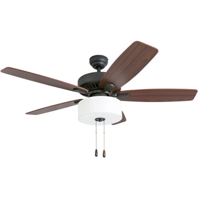 Greybrook 52" Ceiling Fan with Light & Pull Chain