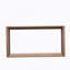 Console rectangulaire en placage de bois massif de 60 pouces avec beaucoup de rangement, parfaite pour le vestibule et le décor du salon, brun foncé-785807602